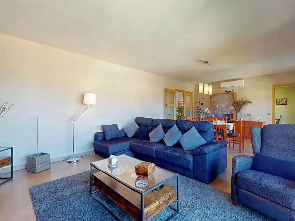 Sala d'estar de Casa o xalet en venda en El Papiol amb Aire condicionat, Terrassa i Balcó