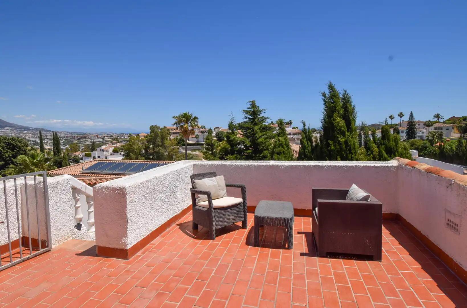 Terrassa de Casa o xalet en venda en Mijas amb Aire condicionat, Jardí privat i Terrassa