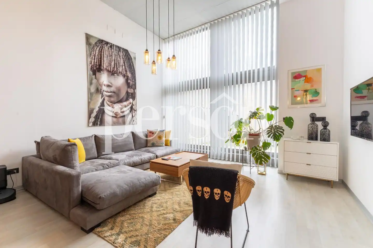 Sala d'estar de Planta baixa en venda en Valencia amb Aire condicionat, Terrassa i Moblat