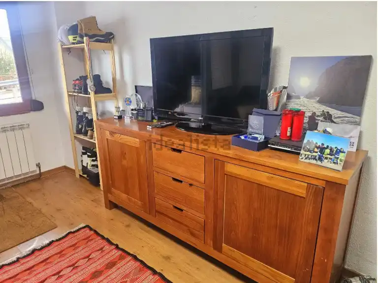 Sala d'estar de Estudi en venda en Aisa amb Calefacció, Parquet i Moblat