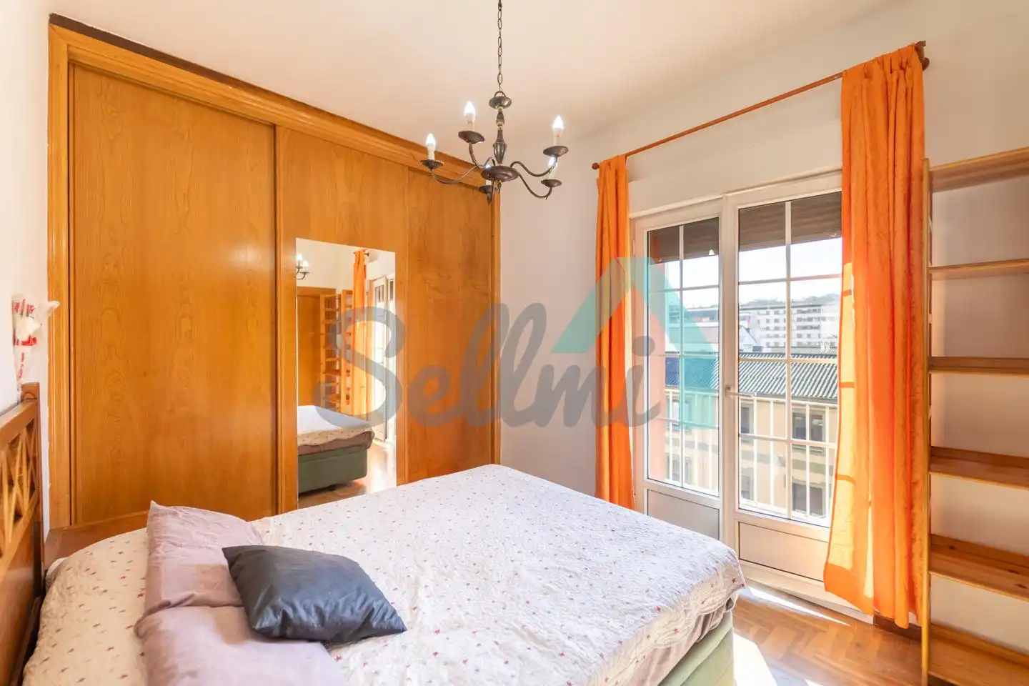 Schlafzimmer von Wohnung zum Verkauf in Oviedo  mit Heizung, Parkett und Terrasse