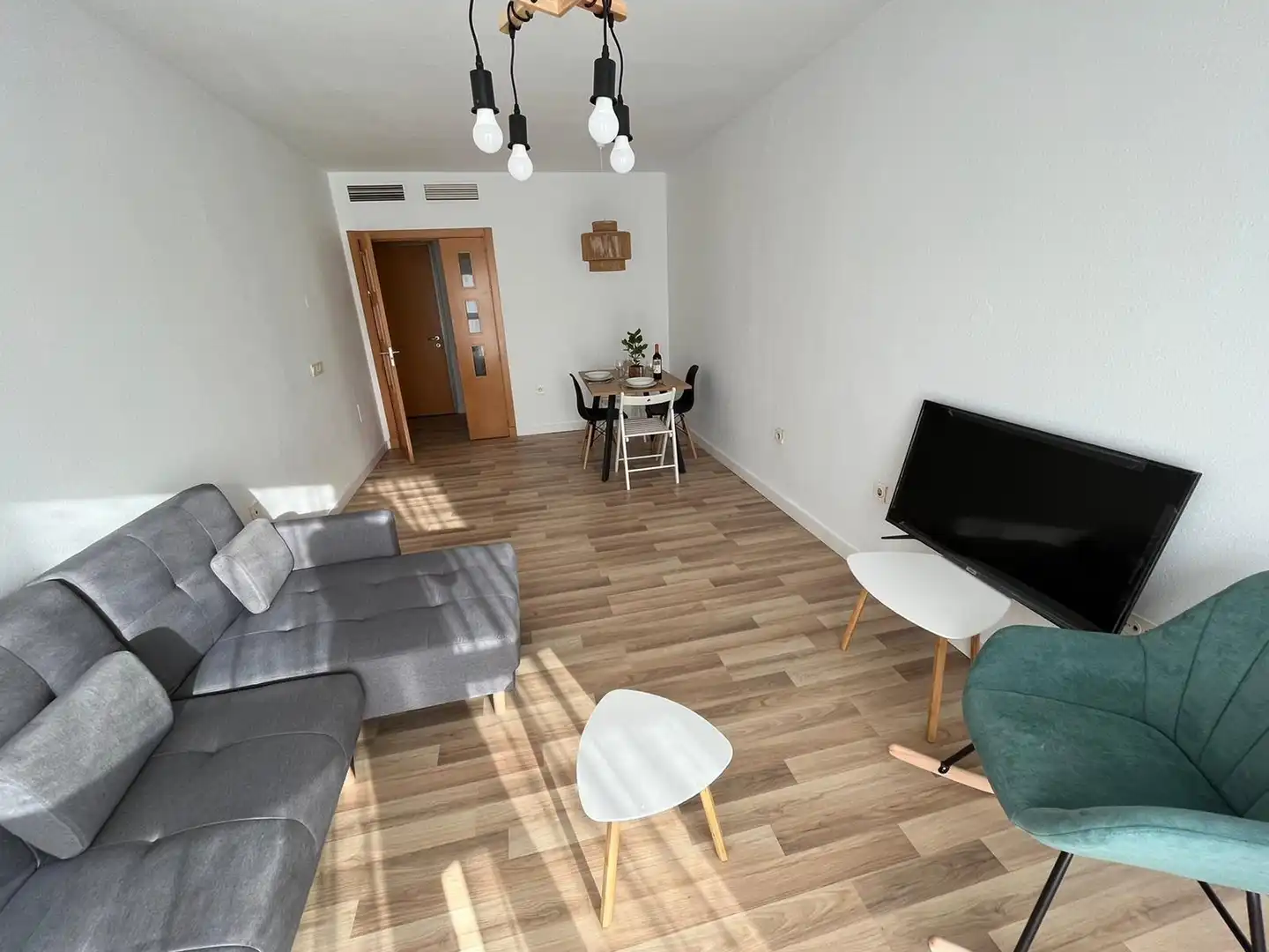 Living room of Apartments for rent in Almería  with Air Conditioner, Heating and Furnished