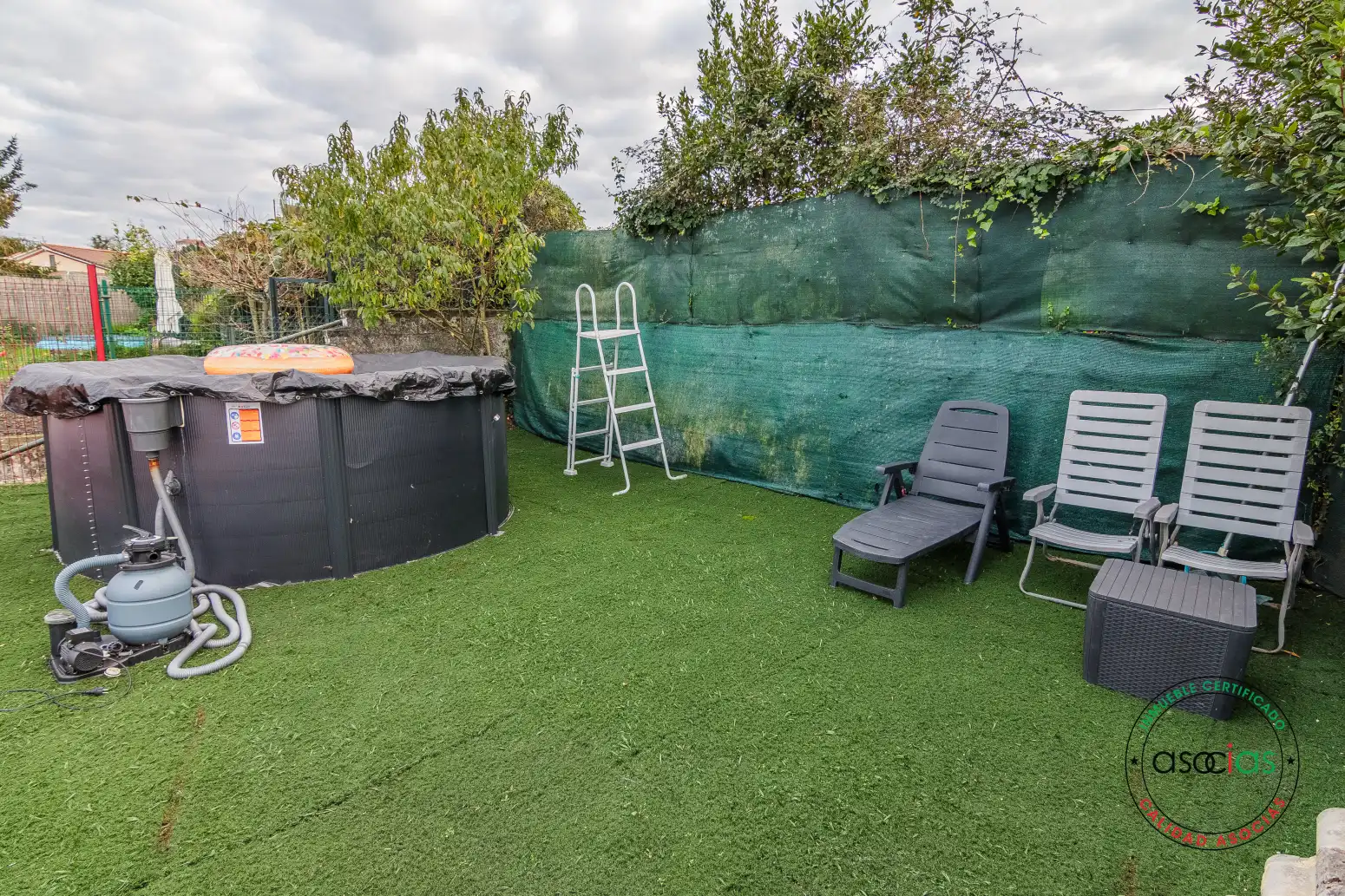 Terrasse von Einfamilien-Reihenhaus zum Verkauf in Gijón  mit Heizung, Privatgarten und Parkett
