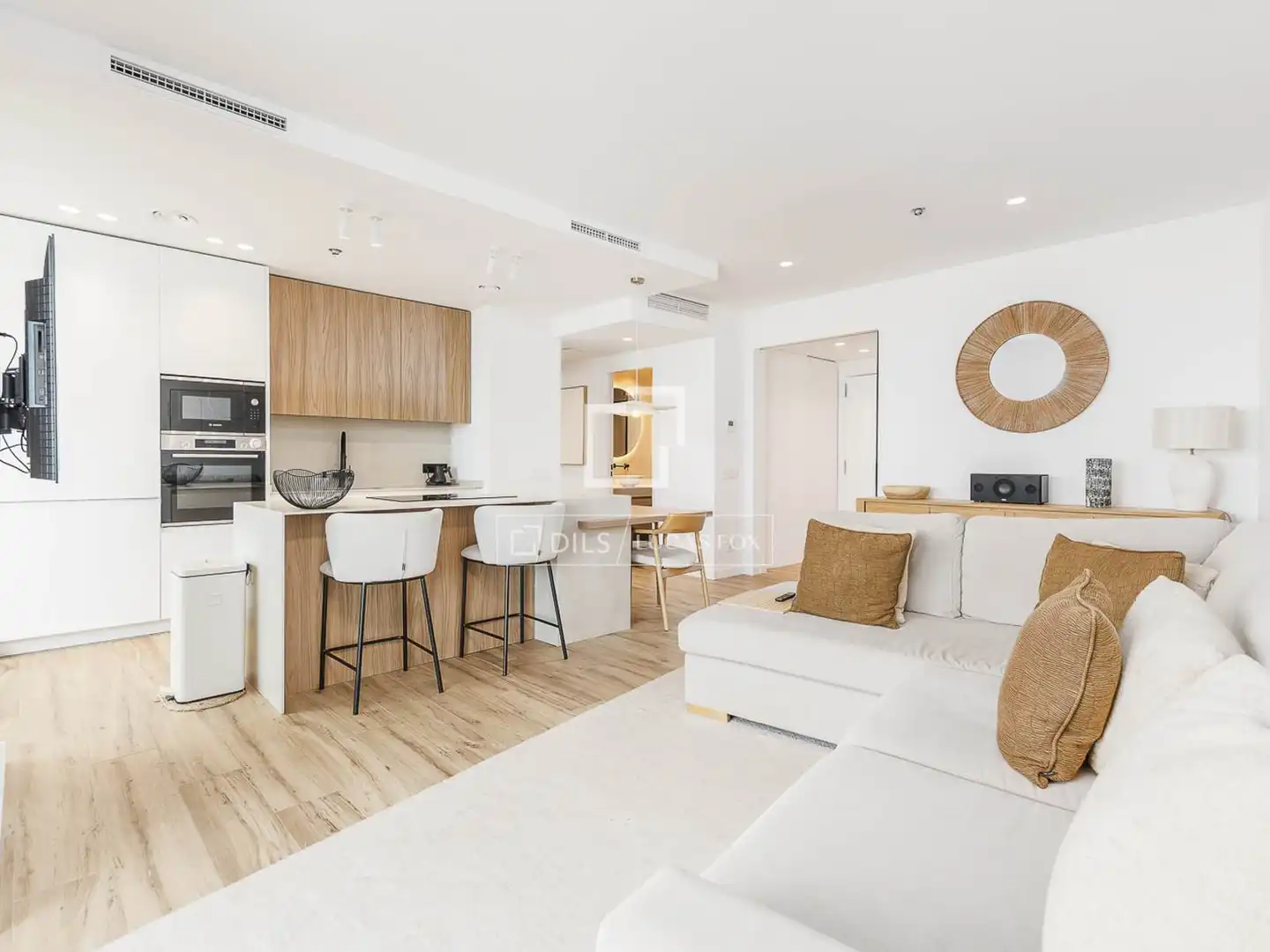 Sala de estar de Piso en venta en Barcelona con Aire acondicionado, Calefacción y Parquet