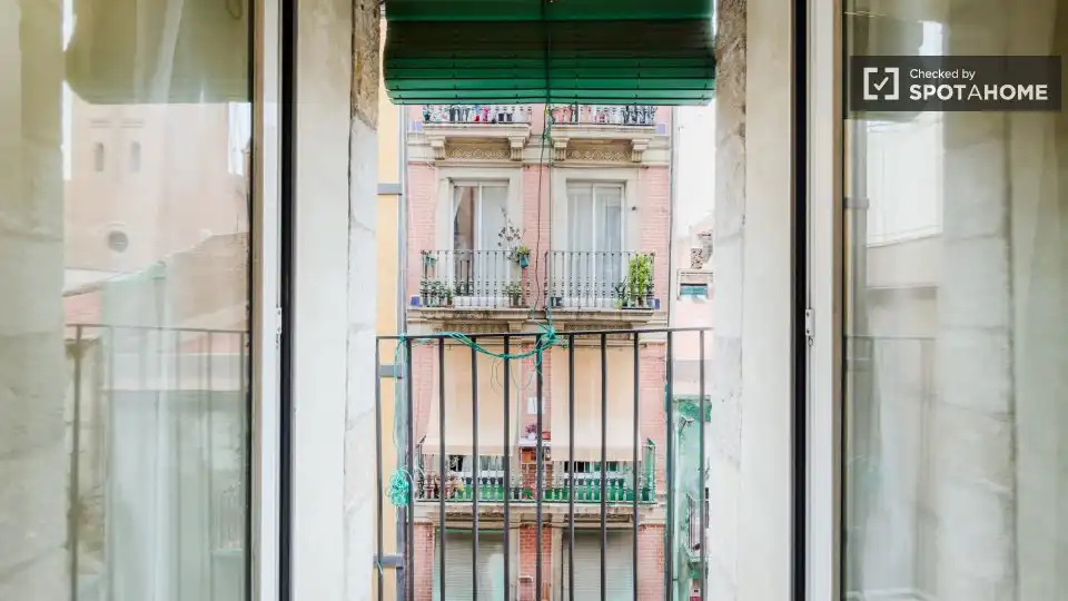 Terraza de Piso de alquiler en Barcelona con Aire acondicionado, Calefacción y Amueblado