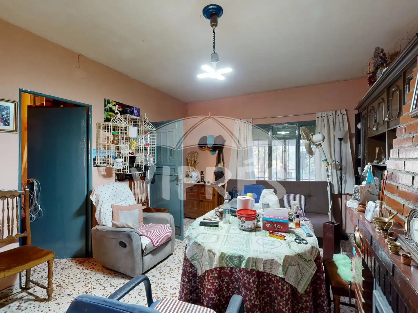 Sala d'estar de Finca rústica en venda en Garrovillas de Alconétar amb Aire condicionat, Calefacció i Piscina