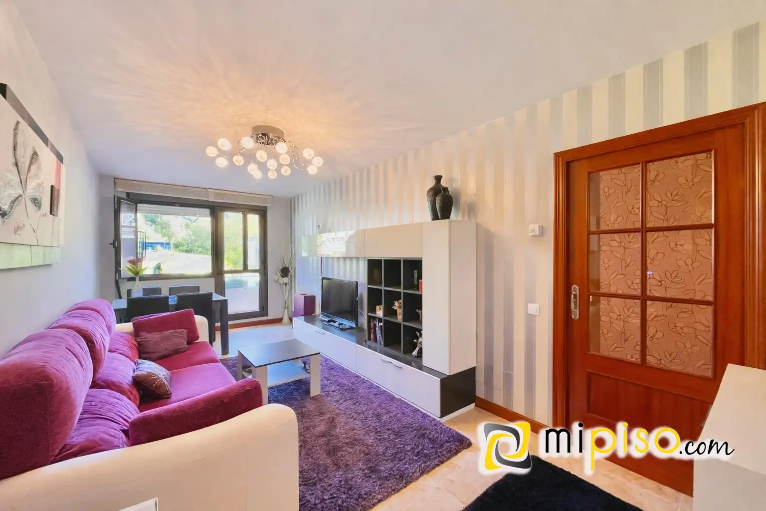 Living room of Flat for sale in Limpias  with Heating, Terrace and Furnished