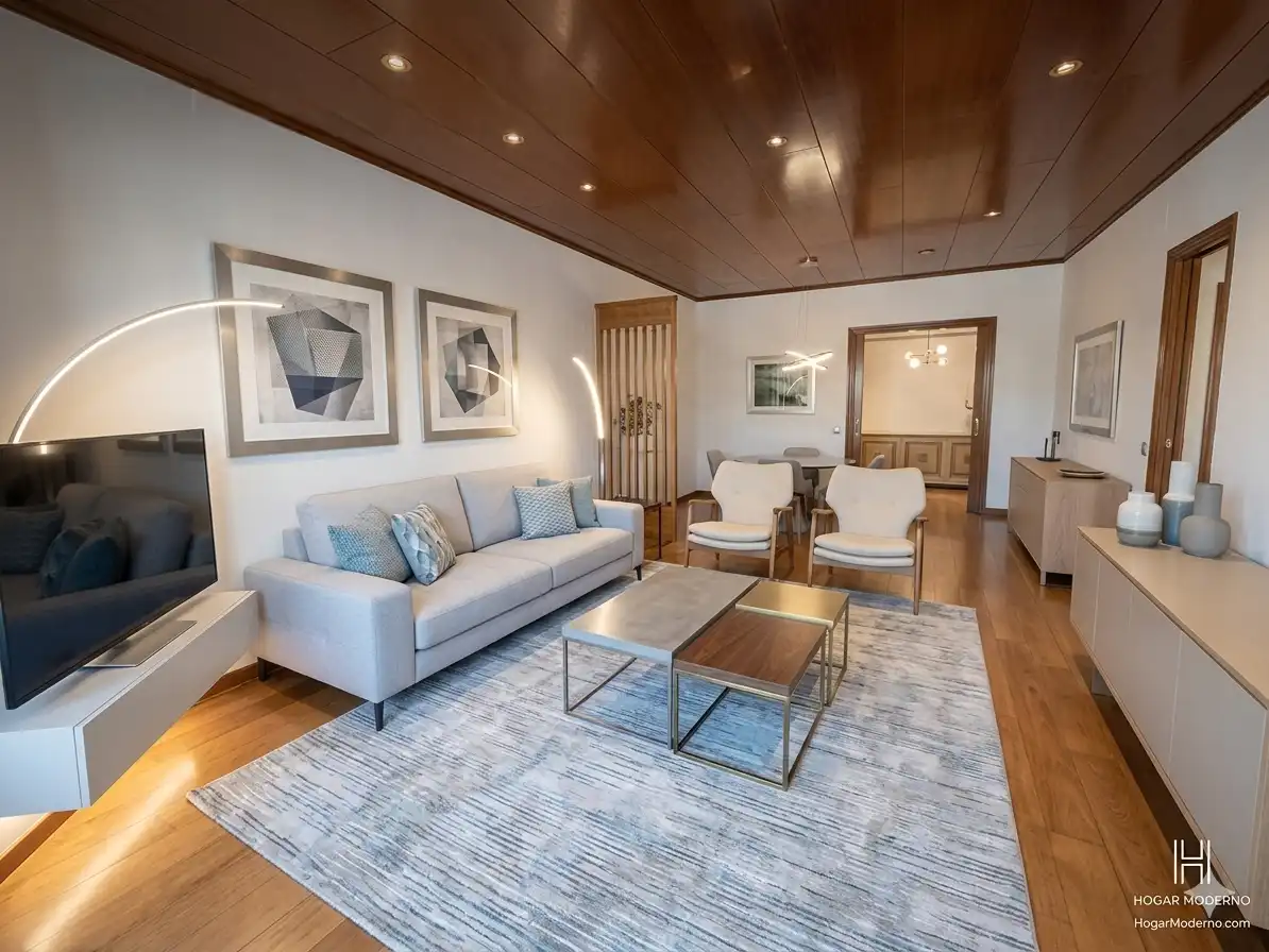 Sala d'estar de Pis en venda en Barcelona amb Aire condicionat, Calefacció i Parquet