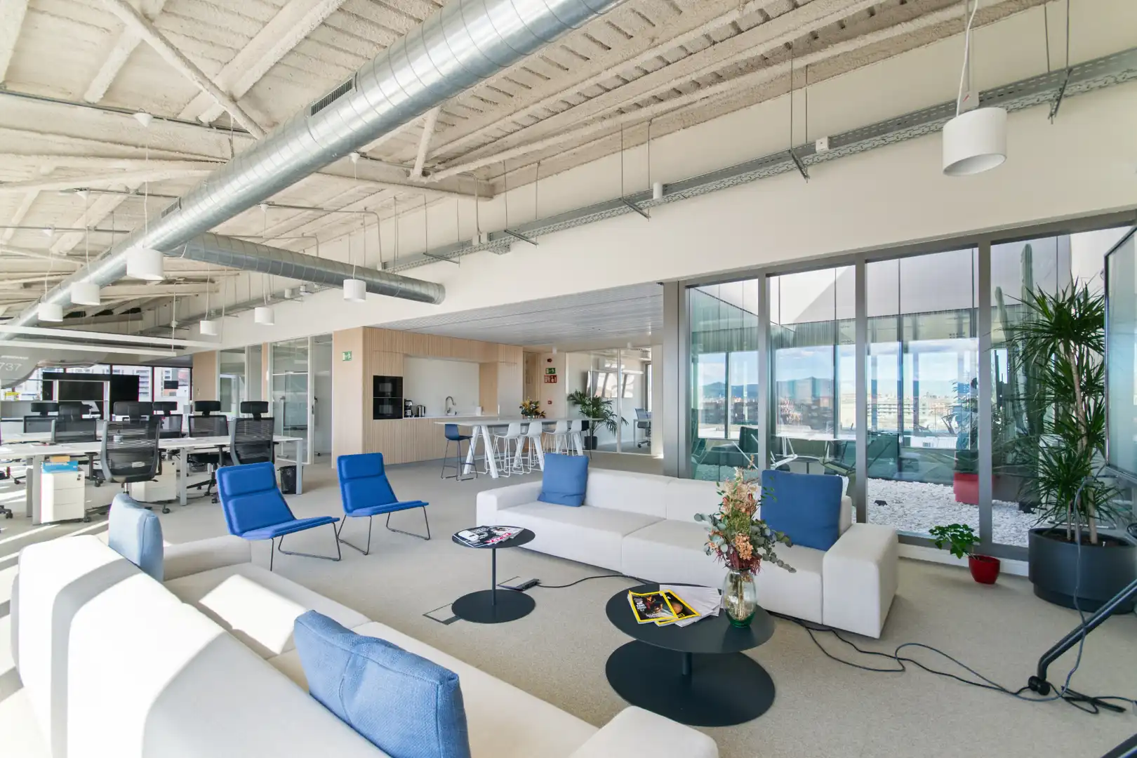 Wohnzimmer von Büro zur Miete in Cornellà de Llobregat mit Klimaanlage, Heizung und Alarm