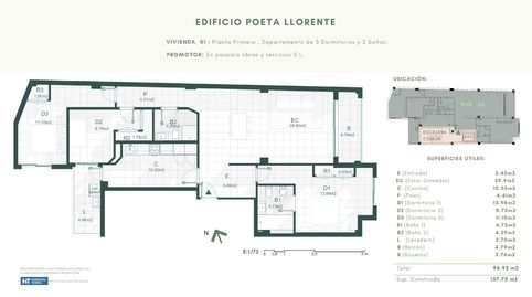 Photo 2 of Flat for sale in Calle Poeta Llorente, 13, Corea, Gandia