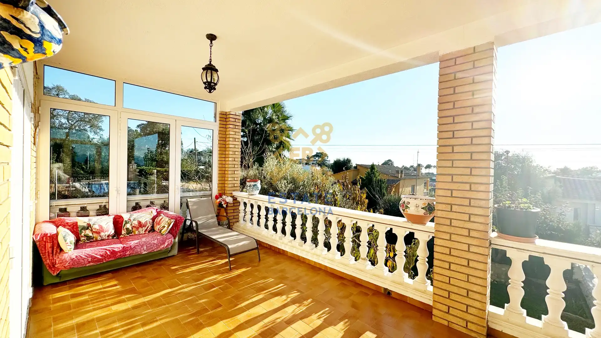 Terrasse von Haus oder Chalet zum Verkauf in Lloret de Mar mit Klimaanlage, Heizung und Schwimmbad