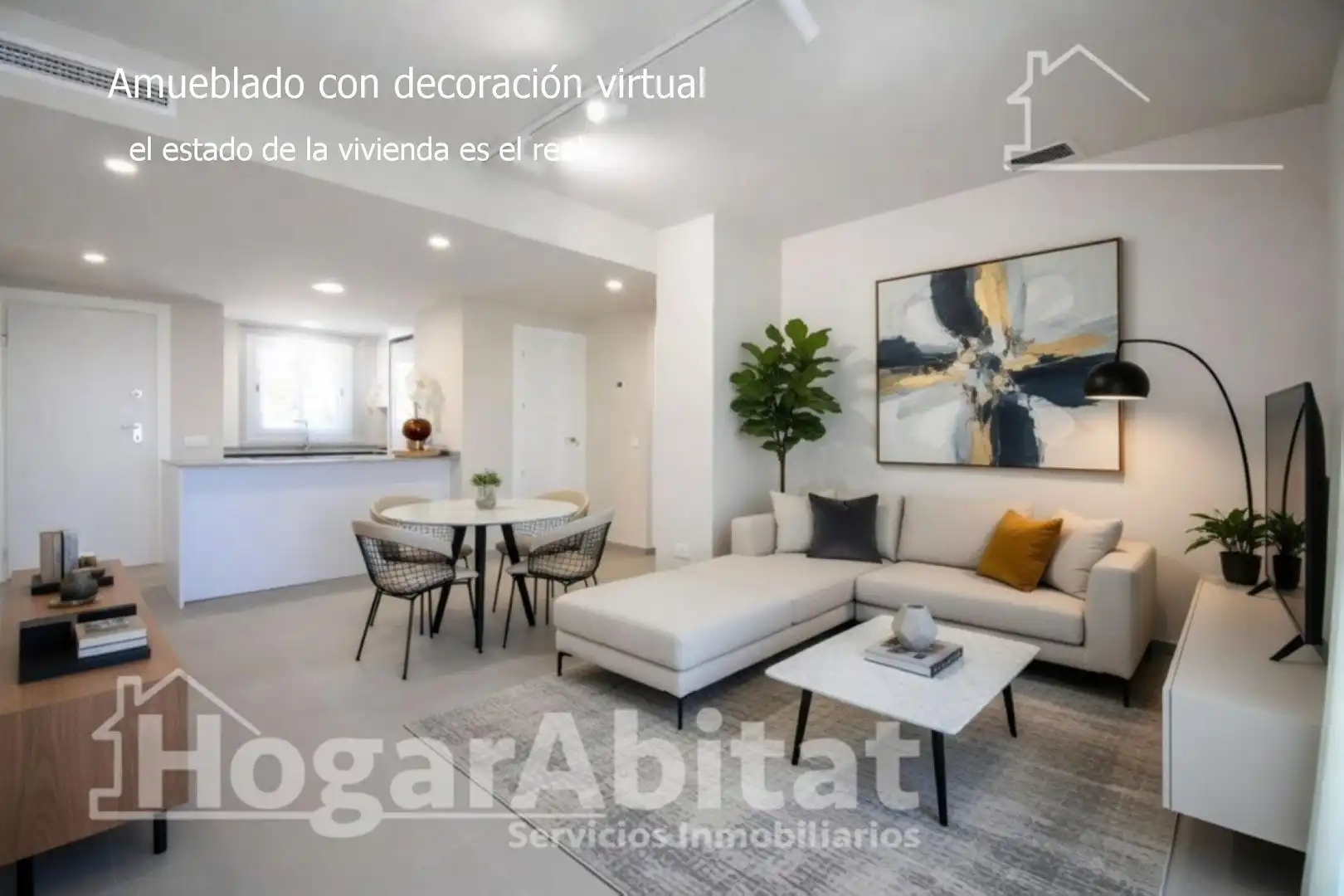Wohnzimmer von Dachboden zum Verkauf in Dénia mit Terrasse, Alarm und Gemeinschaftspool