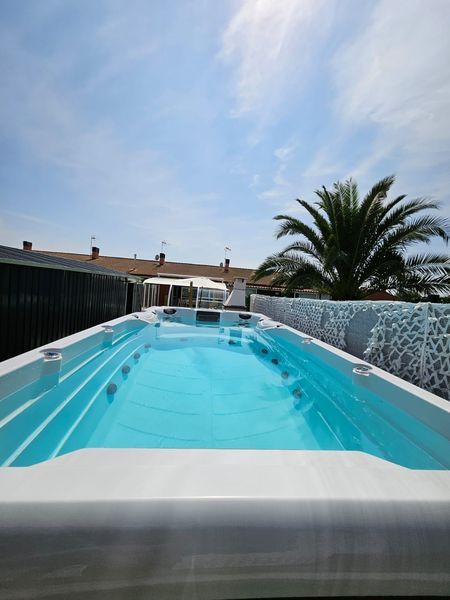 Piscina de Casa adosada en venda en Peralta / Azkoien amb Aire condicionat, Calefacció i Jardí privat