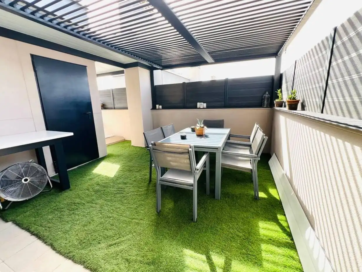 Terrassa de Casa adosada en venda en Aspe amb Jardí privat, Terrassa i Traster