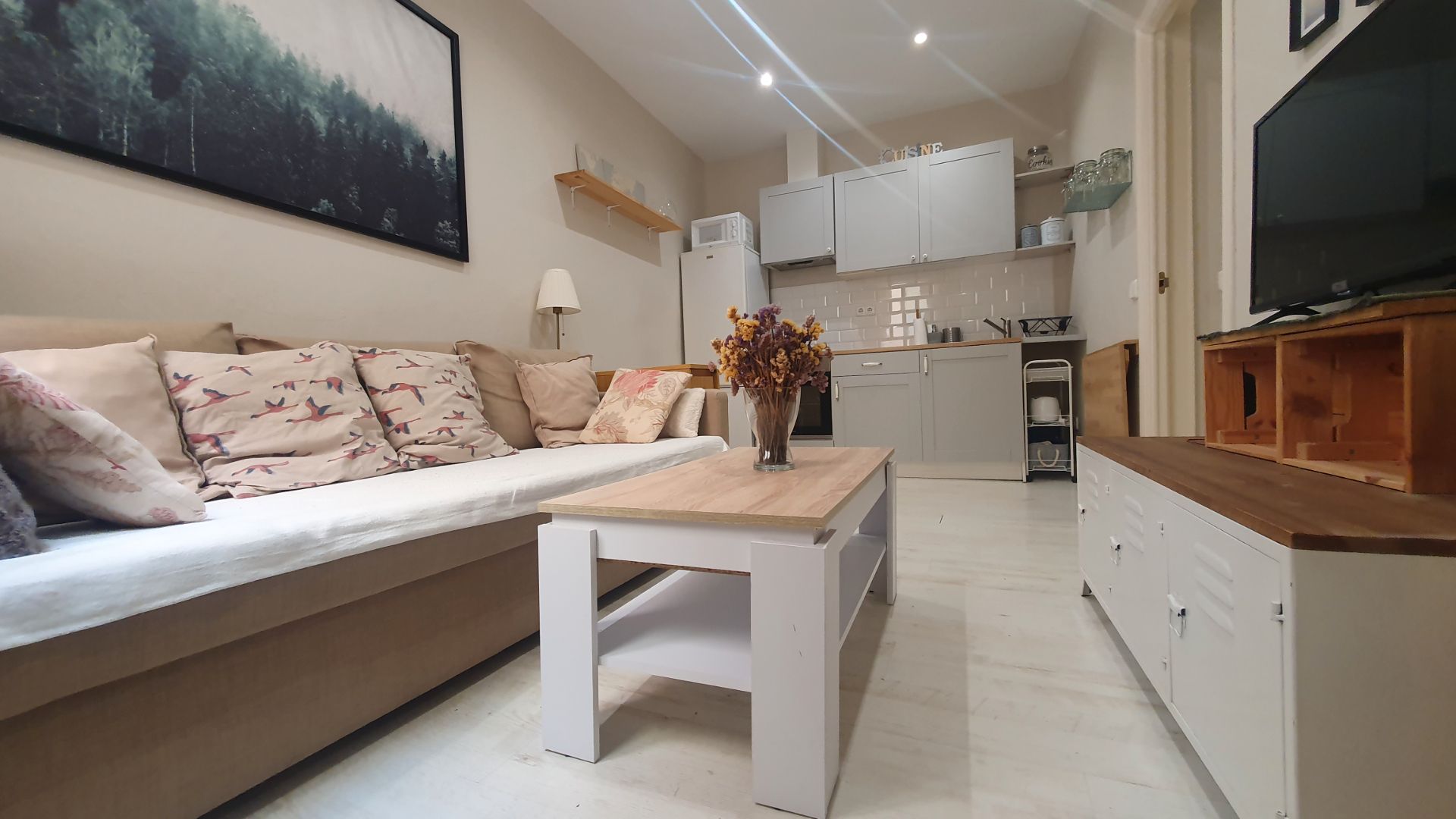 Living room of Apartment for sale in  Madrid Capital  with Heating, Furnished and Oven