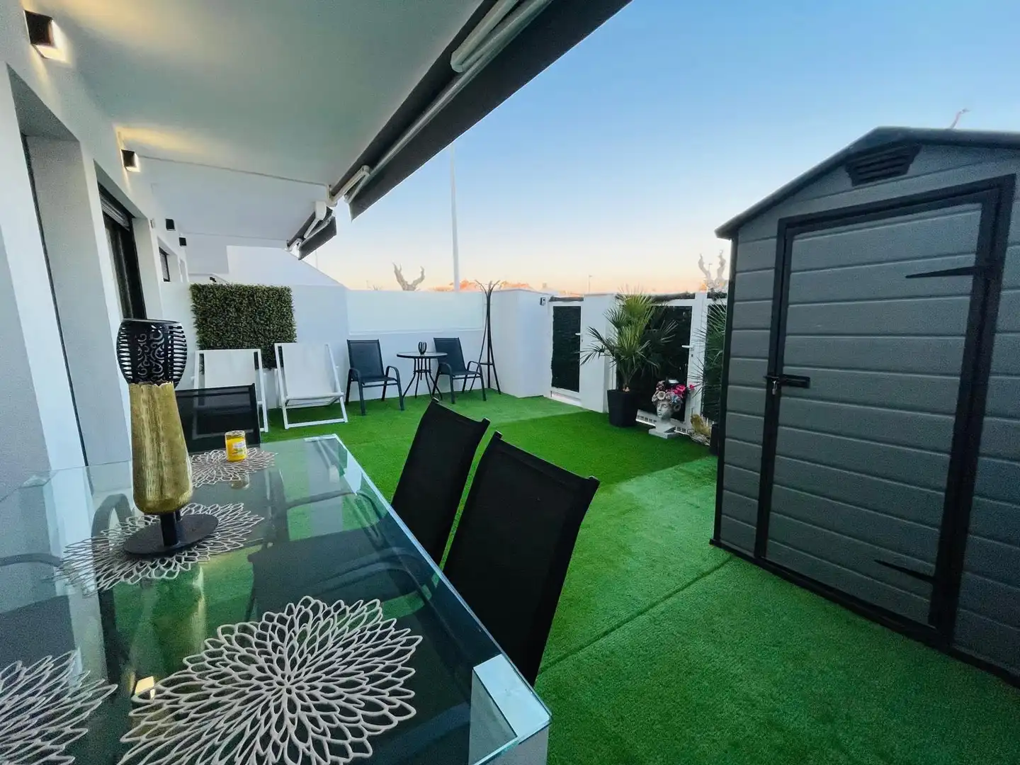 Terraza de Casa o chalet de alquiler en San Pedro del Pinatar con Aire acondicionado, Calefacción y Jardín privado