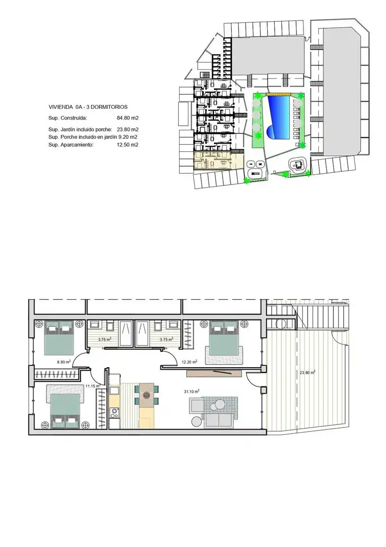 Apartament amb terrassa en venda a Roldán, imagen 24