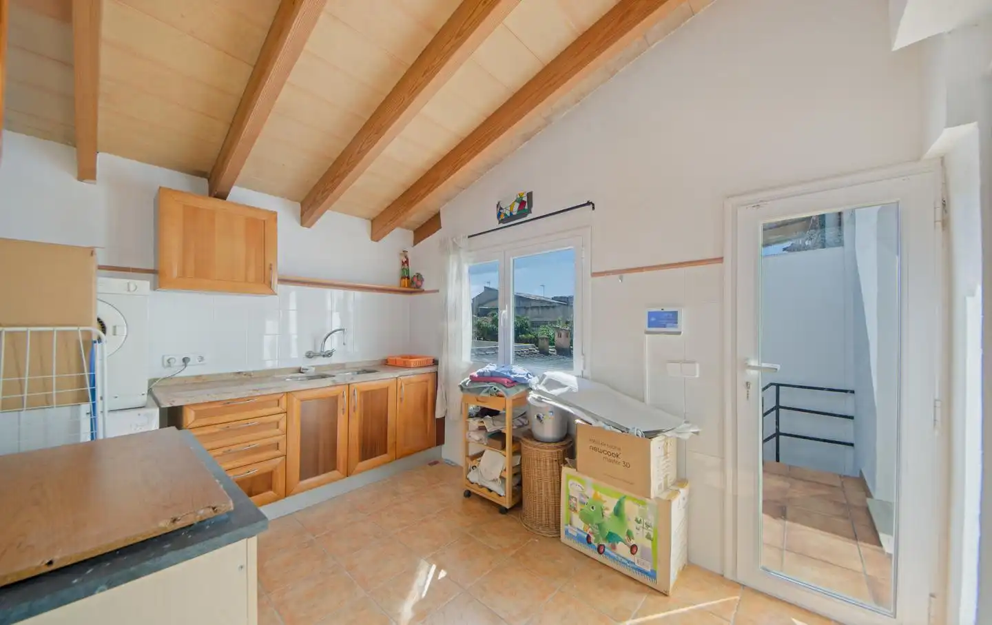 Cocina de Dúplex en venta en Santa María del Camí con Aire acondicionado y Terraza