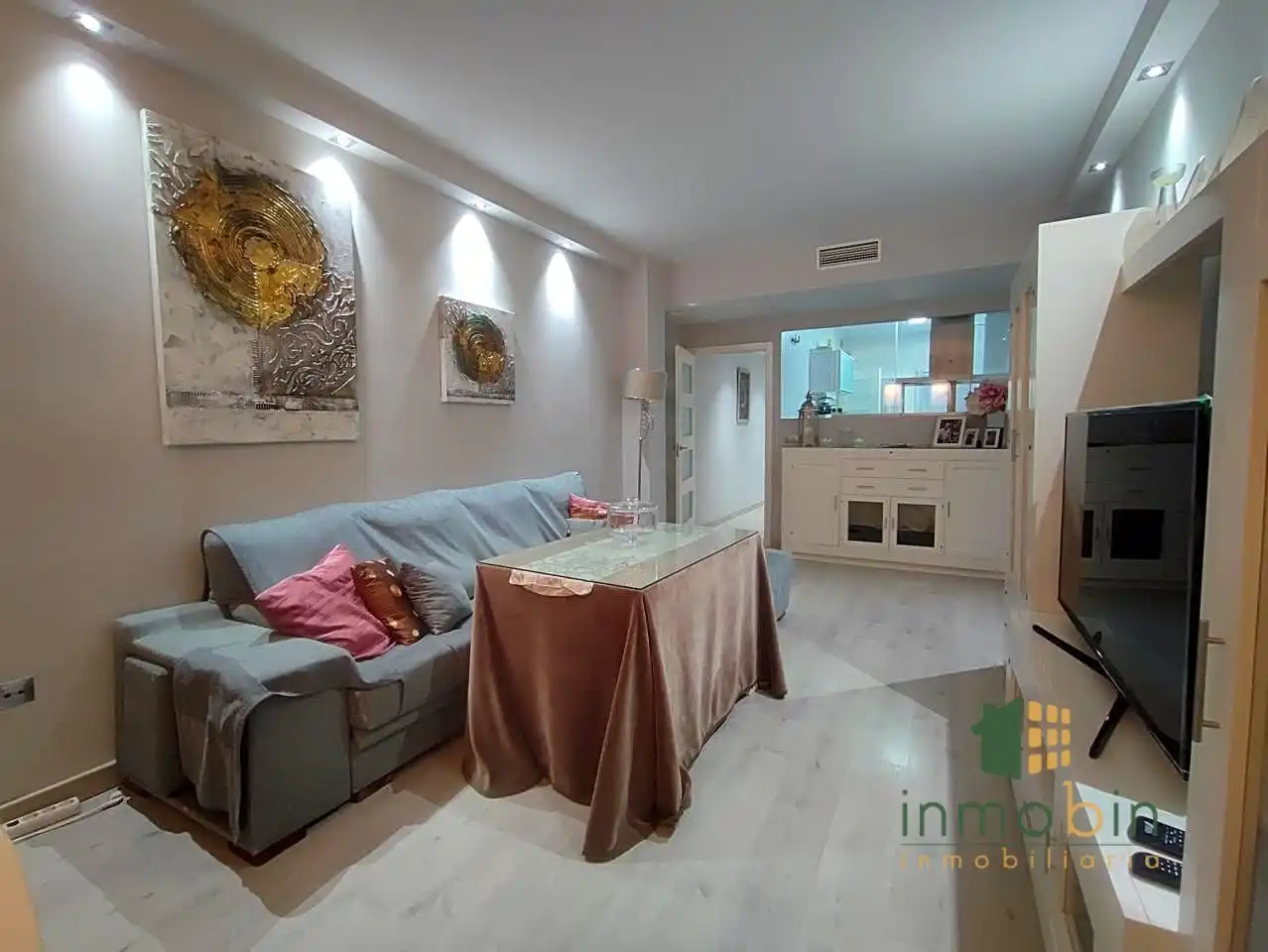 Sala de estar de Piso en venta en Don Benito con Aire acondicionado, Terraza y Trastero