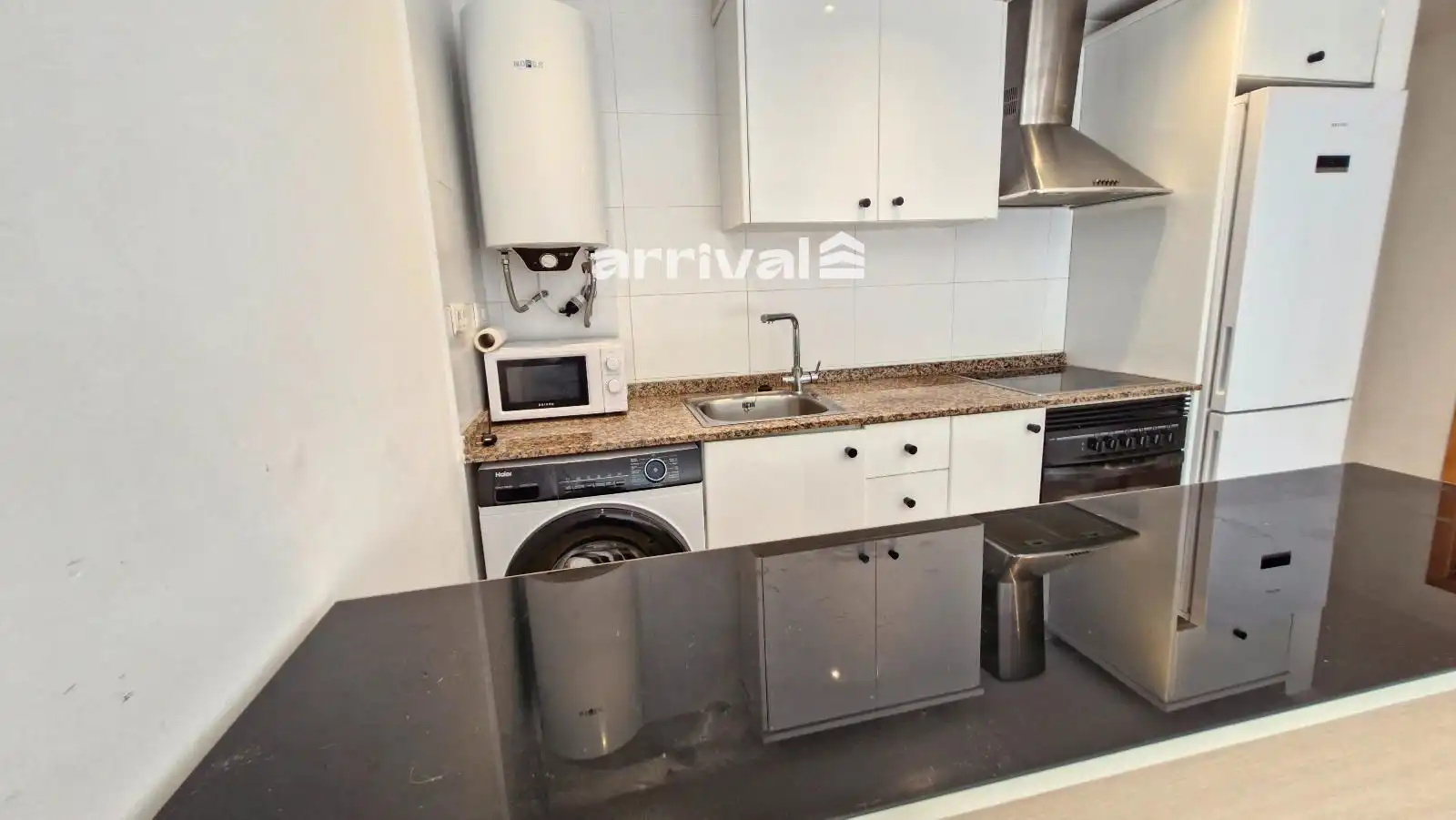 Kitchen of Flat for rent in Puçol  with Terrace, Swimming Pool and Furnished