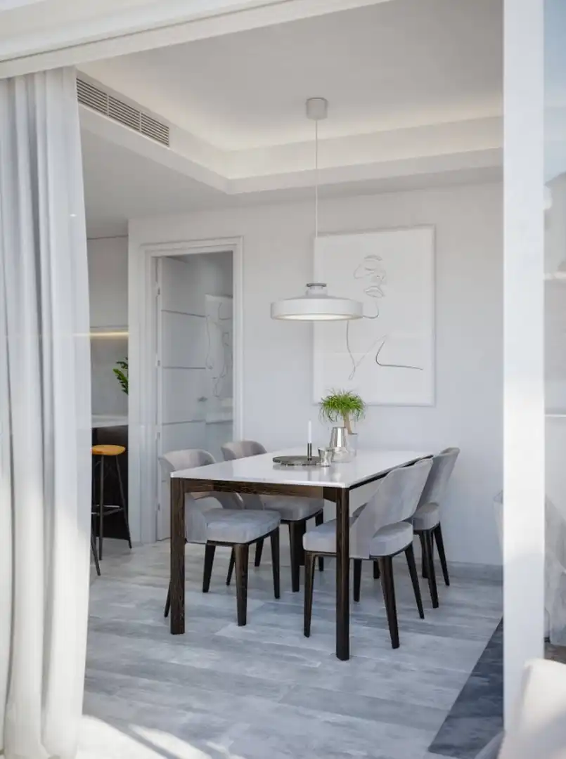Menjador de Apartament en venda en Benalmádena amb Aire condicionat, Terrassa i Traster