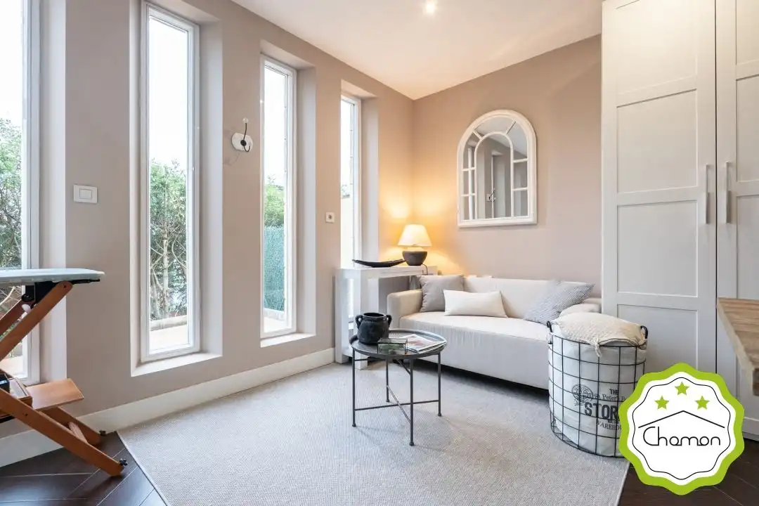 Sala de estar de Casa adosada en venta en Bilbao  con Calefacción, Jardín privado y Terraza