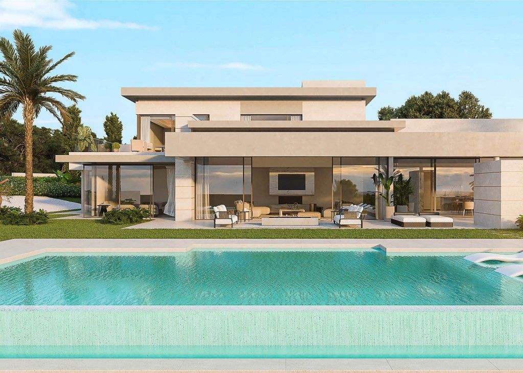 Vista exterior de Casa o xalet en venda en Marbella amb Aire condicionat, Calefacció i Jardí privat