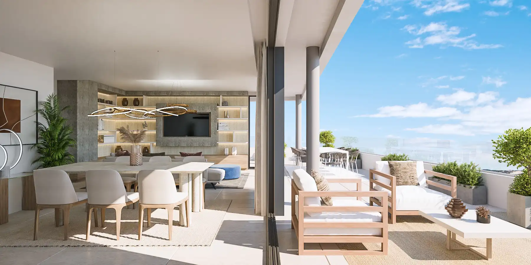 Terrace of Apartments for sale in Marbella  with Air Conditioner, Terrace and Swimming Pool