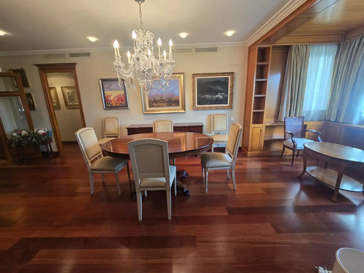 Dining room of Flat for rent in Valencia  with Air Conditioner, Heating and Parquet flooring