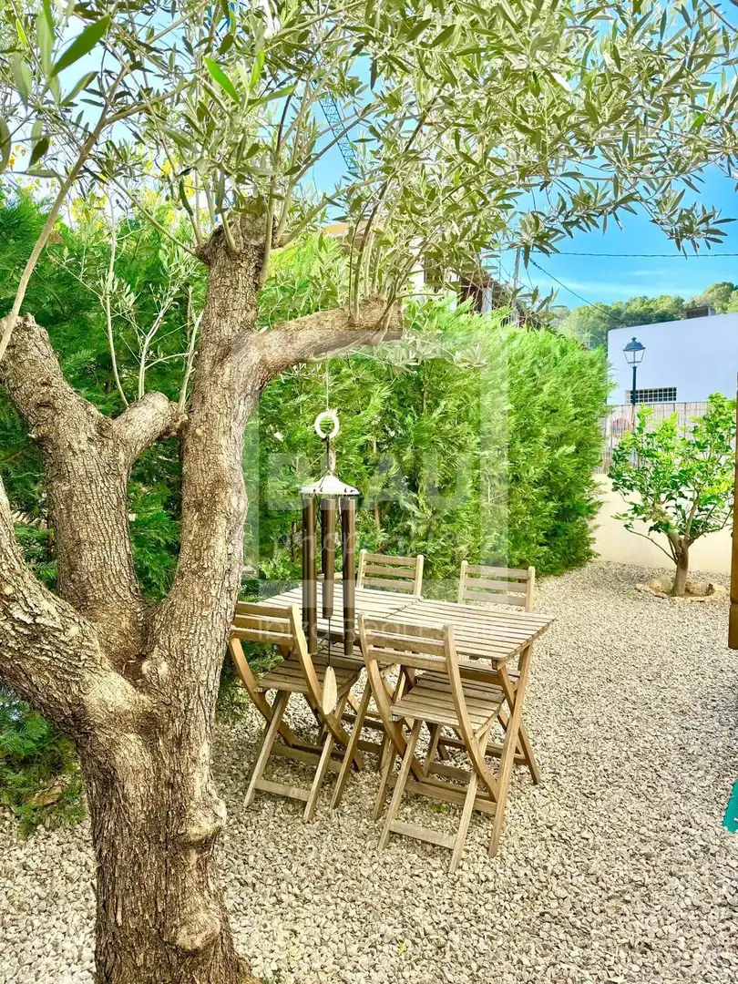 Garden of Flat for rent in Sant Joan de Labritja  with Air Conditioner, Private garden and Furnished