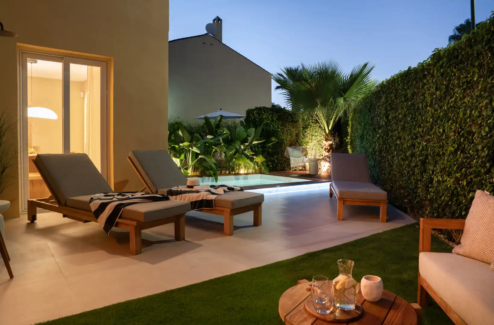Terrassa de Casa adosada en venda en Marbella amb Aire condicionat, Jardí privat i Terrassa