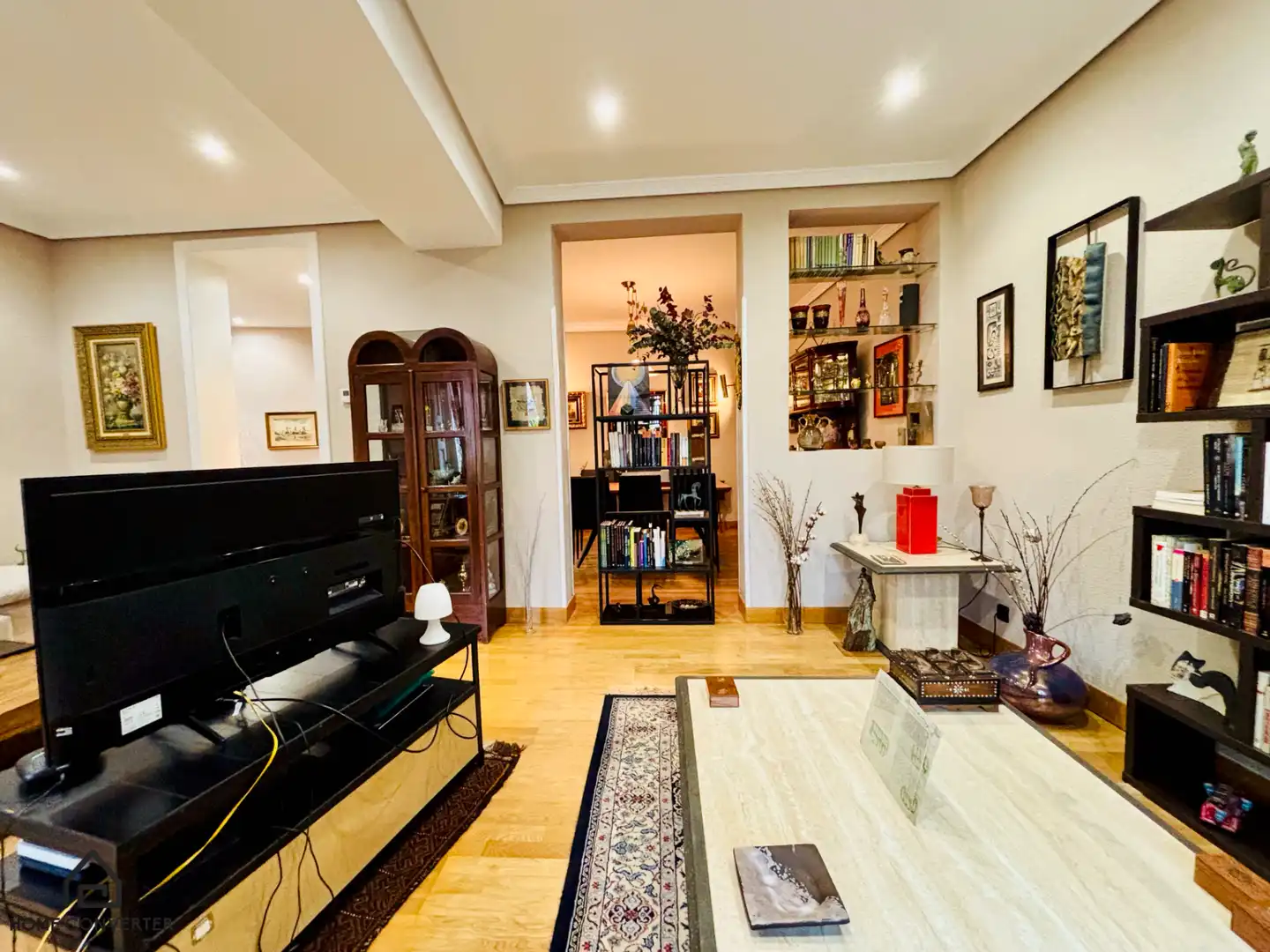 Sala d'estar de Pis en venda en Madrid amb Aire condicionat, Calefacció i Parquet