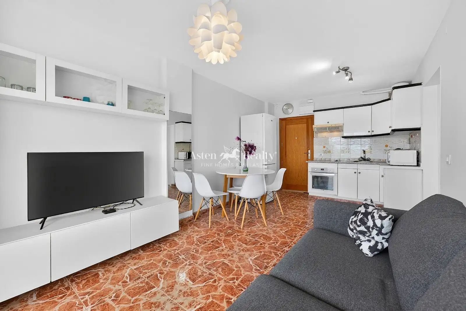 Wohnzimmer von Wohnungen zum Verkauf in Arona mit Terrasse, Schwimmbad und Möbliert