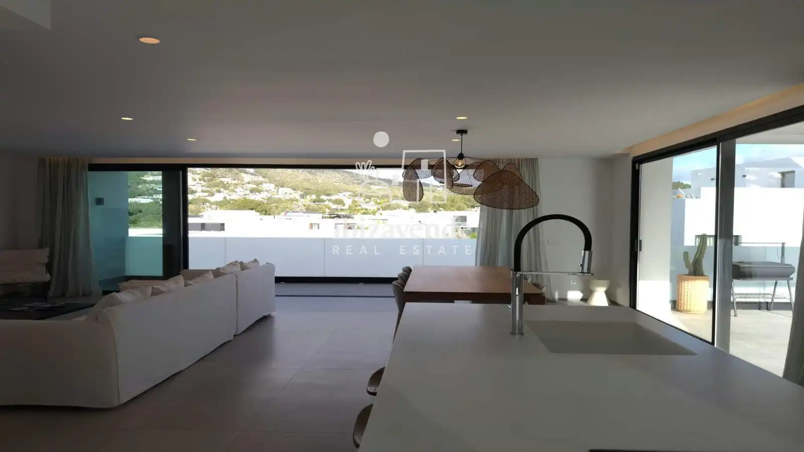Cocina de Casa o chalet de alquiler en Santa Eulària des Riu con Aire acondicionado, Calefacción y Piscina