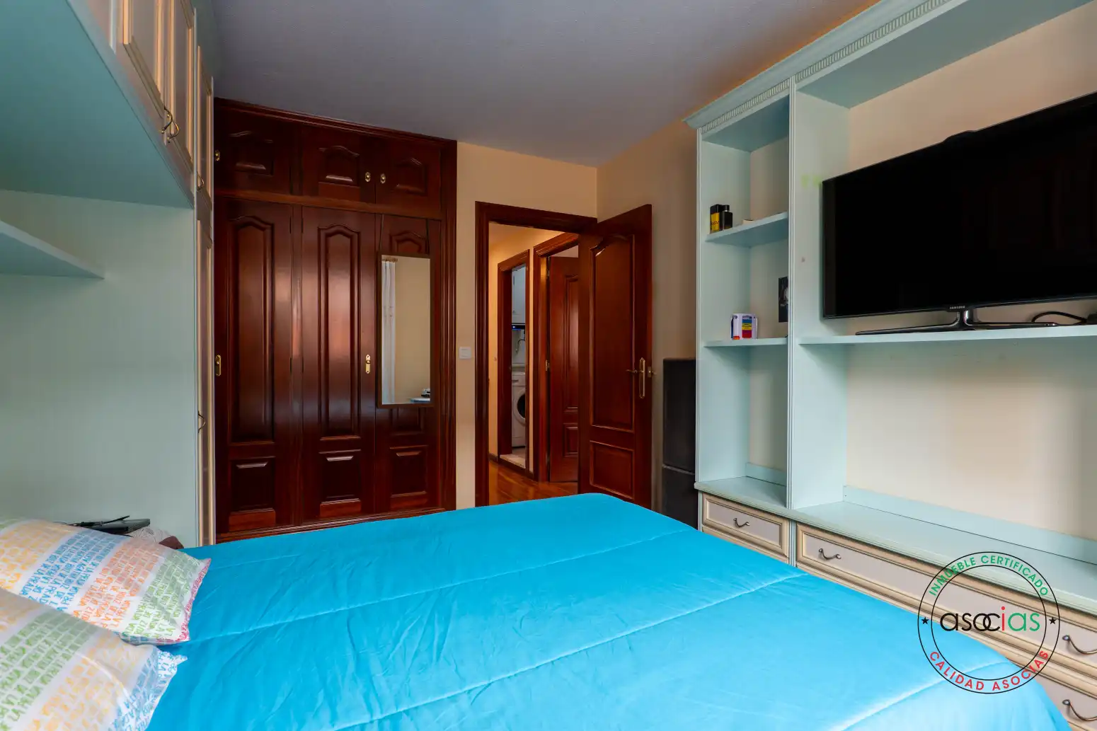 Bedroom of Flat for sale in Gijón   with Heating and Parquet flooring