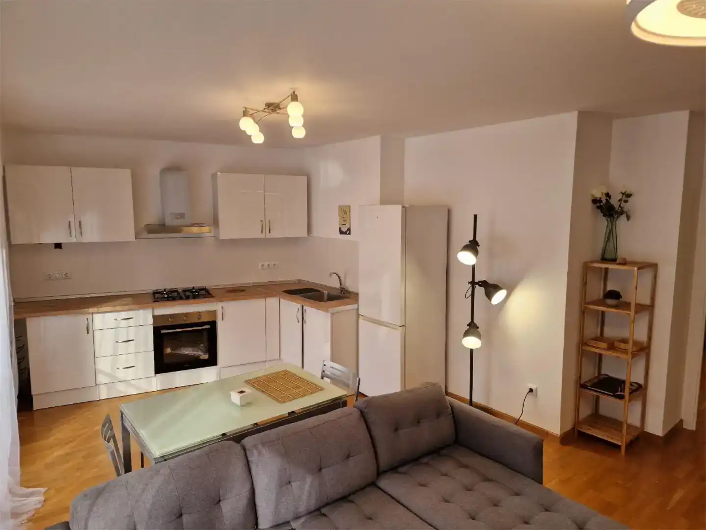 Kitchen of Flat for rent in Elche / Elx  with Air Conditioner, Parquet flooring and Furnished