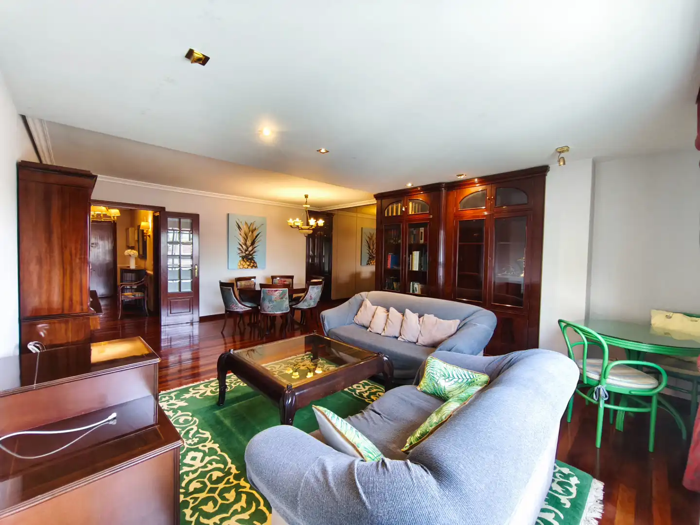 Living room of Flat for rent in Santiago de Compostela   with Heating and Furnished