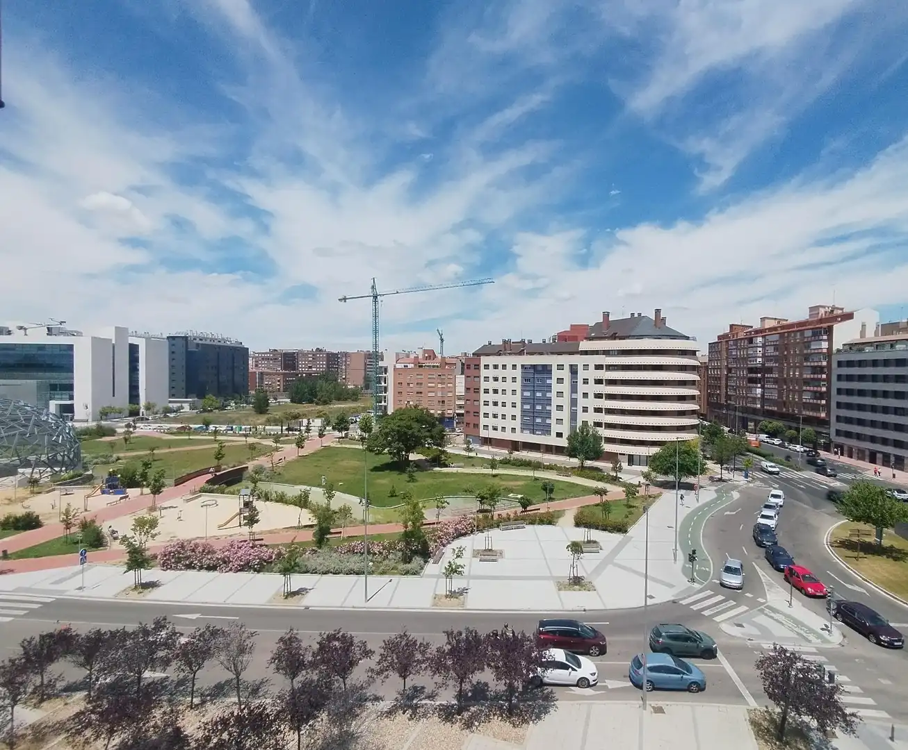 Vista exterior de Piso de alquiler en Valladolid con Calefacción, Parquet y Amueblado
