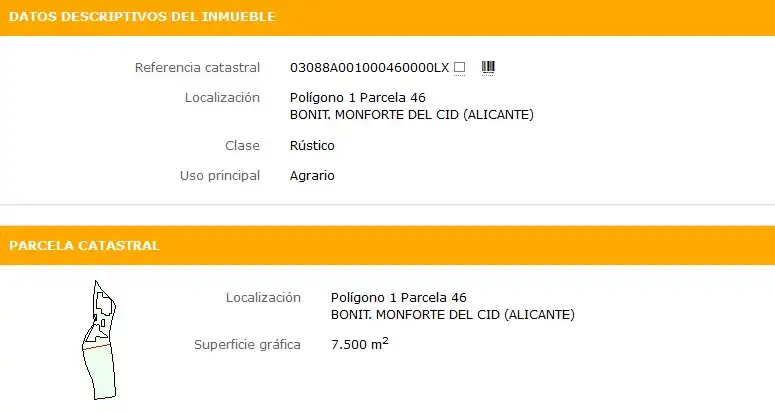 Rustikales Grundstück zum Verkauf in Monforte del Cid, imagen 6