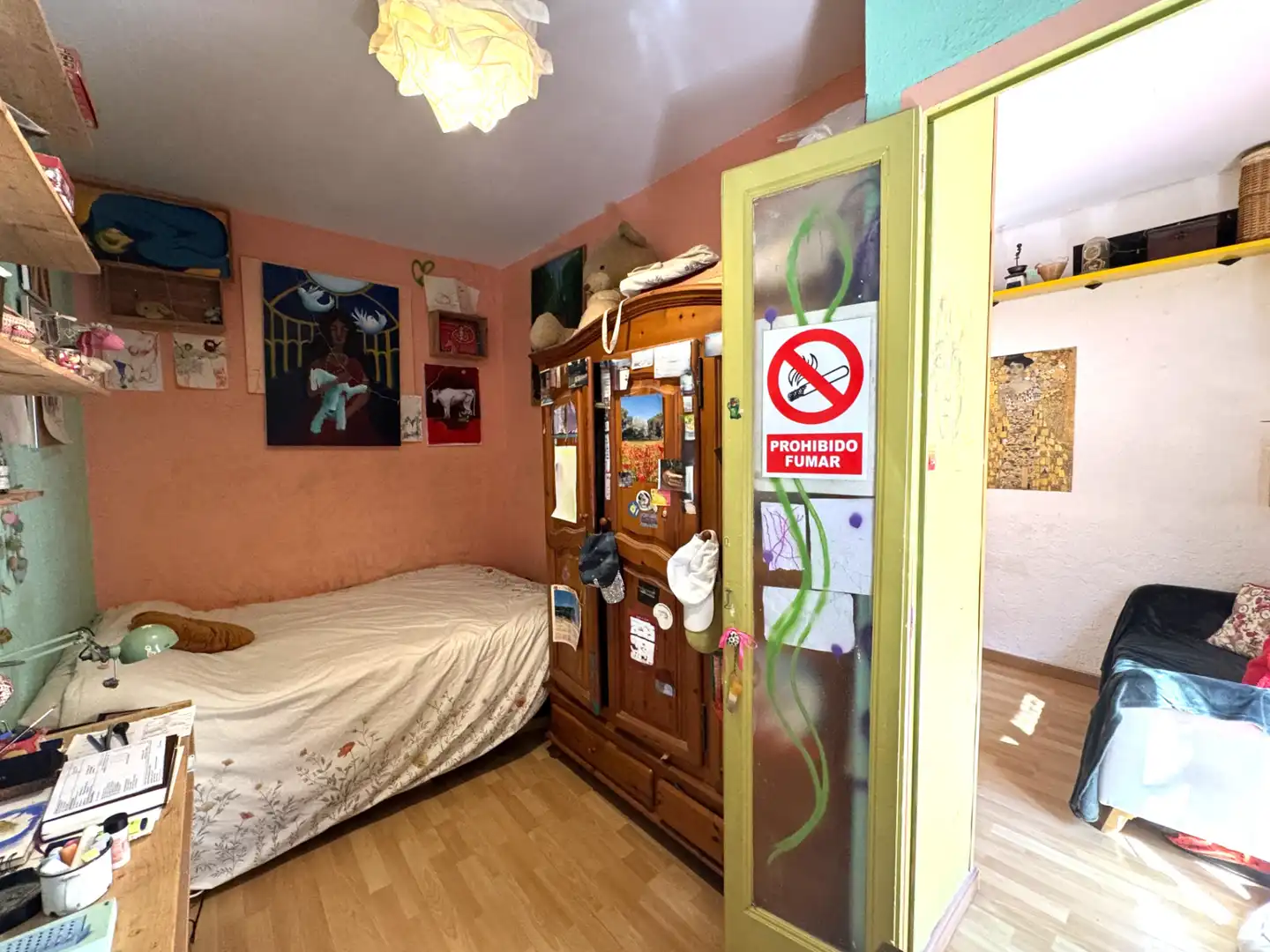 Bedroom of Flat for sale in Barcelona  with Parquet flooring, Furnished and Washing machine