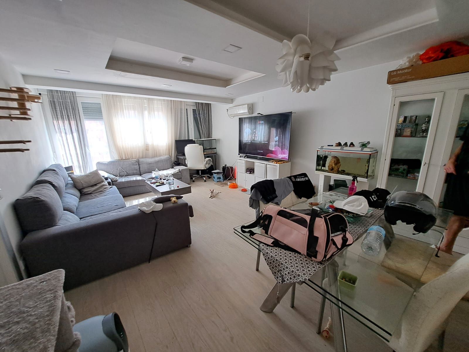 Sala d'estar de Pis en venda en Málaga Capital amb Aire condicionat i Moblat