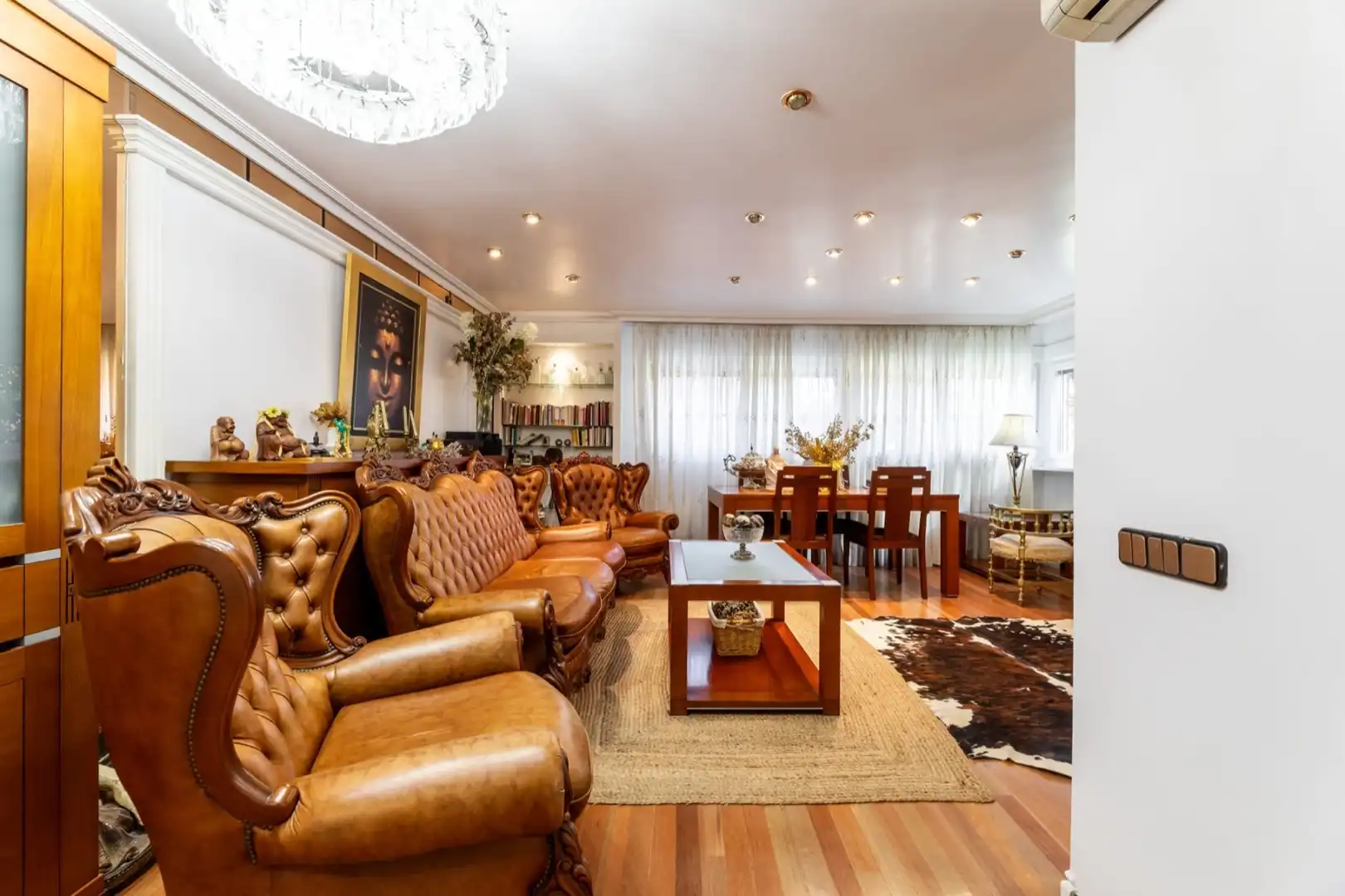 Sala de estar de Casa adosada en venta en Madrid con Aire acondicionado, Calefacción y Jardín privado