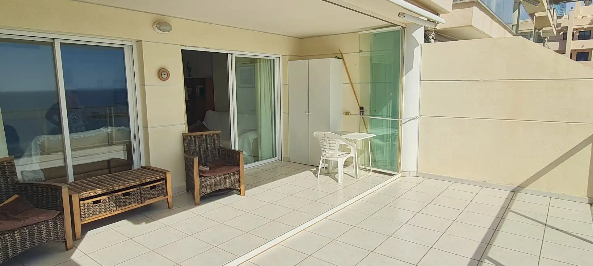Terrasse von Wohnungen zum Verkauf in Calpe / Calp mit Klimaanlage, Heizung und Terrasse