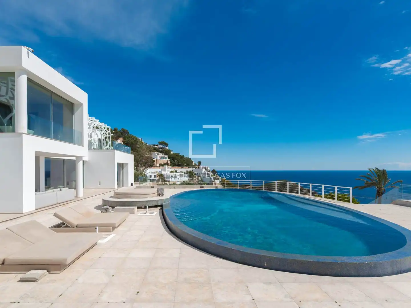 Exterior view of Houses for sale in Santa Eulària des Riu  with Air Conditioner, Heating and Private garden