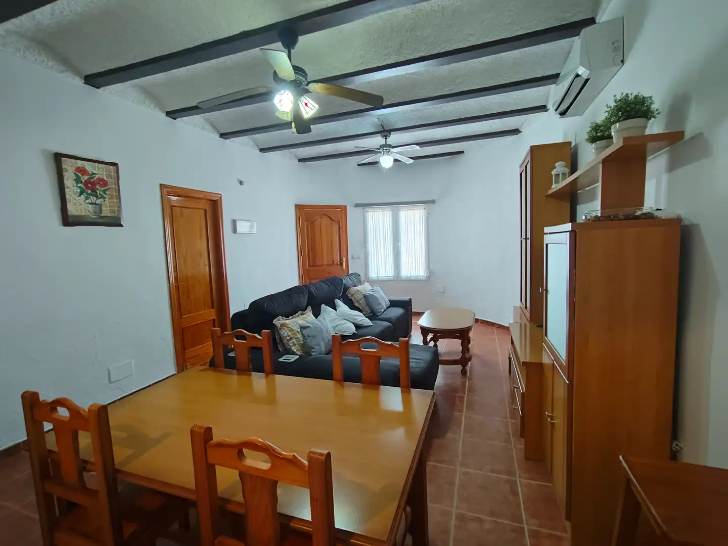 Living room of Flat for sale in Cuevas del Almanzora  with Air Conditioner, Terrace and Furnished