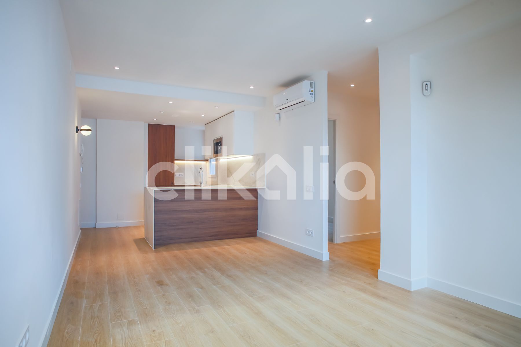 Kitchen of Flat for sale in  Madrid Capital  with Air Conditioner and Heating