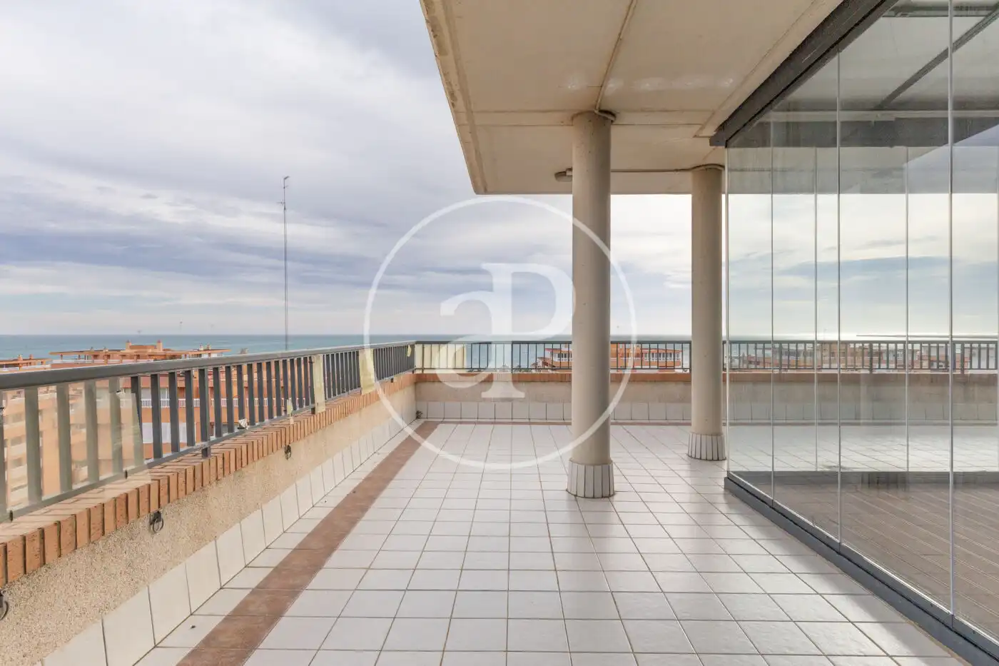 Terrace of Attic for rent in Alboraya  with Air Conditioner, Heating and Private garden