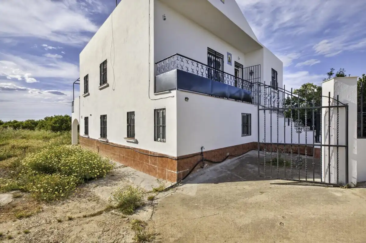 Vista exterior de Finca rústica en venta en La Rinconada con Calefacción, Jardín privado y Terraza