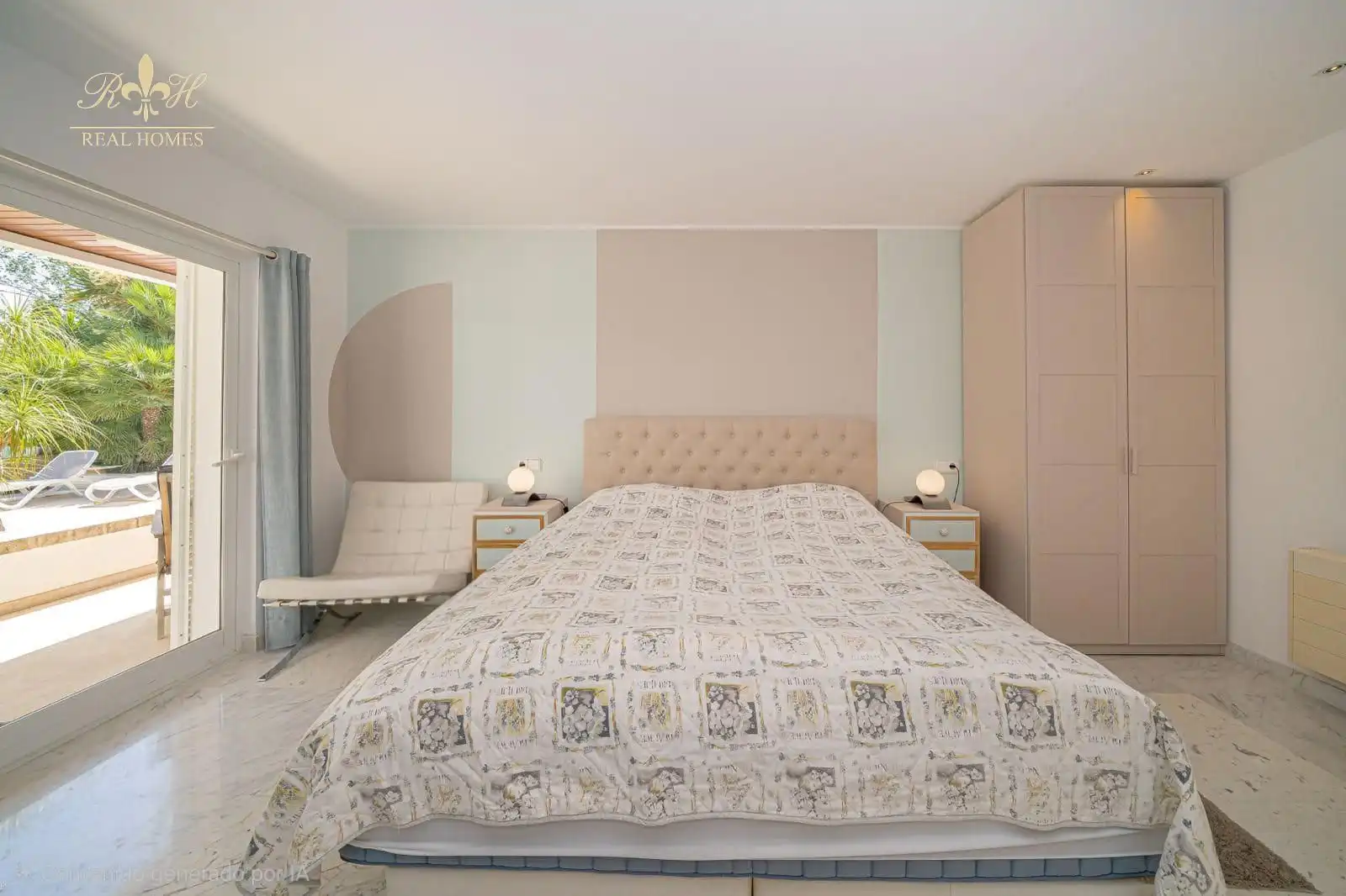 Bedroom of Houses for sale in L'Alfàs del Pi  with Air Conditioner, Terrace and Swimming Pool