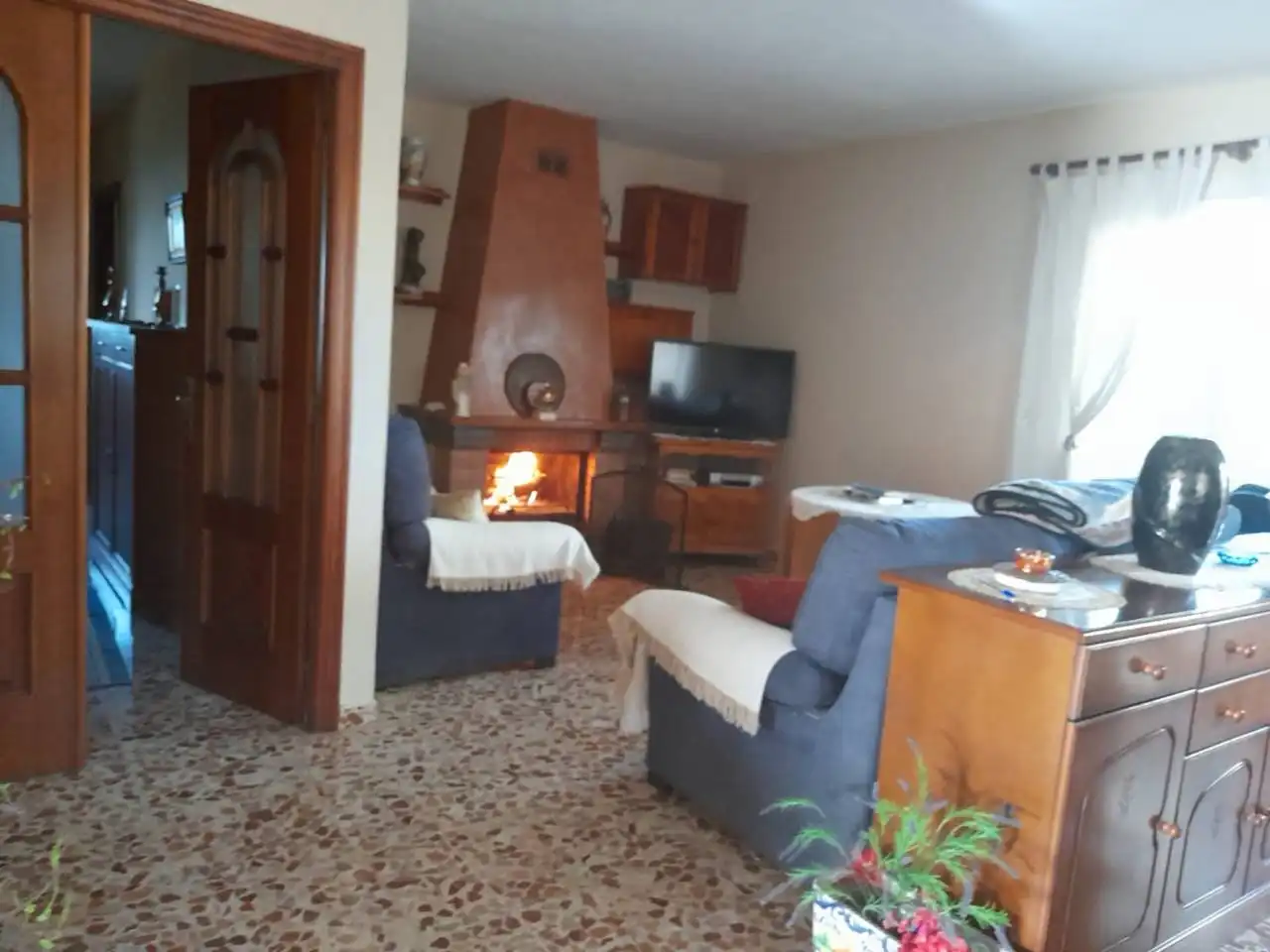 Sala de estar de Casa o chalet en venta en Carmona con Jardín privado, Terraza y Piscina